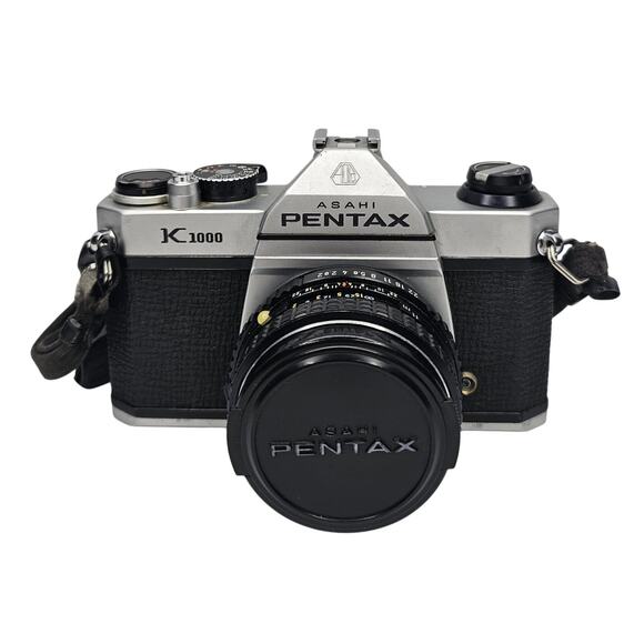 PENTAX K1000 SLR 35mm Film CAMERA 50mm f/2 SMC Lens Asahi Optical Co Works Gift - Picture 1 of 10